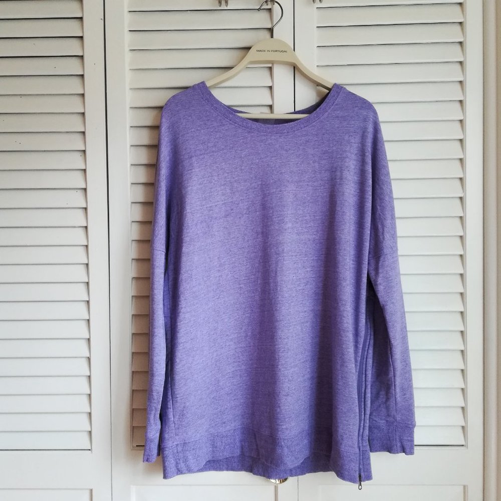 CALIA by CU Effortless Side Zip Detail Sweatshirt